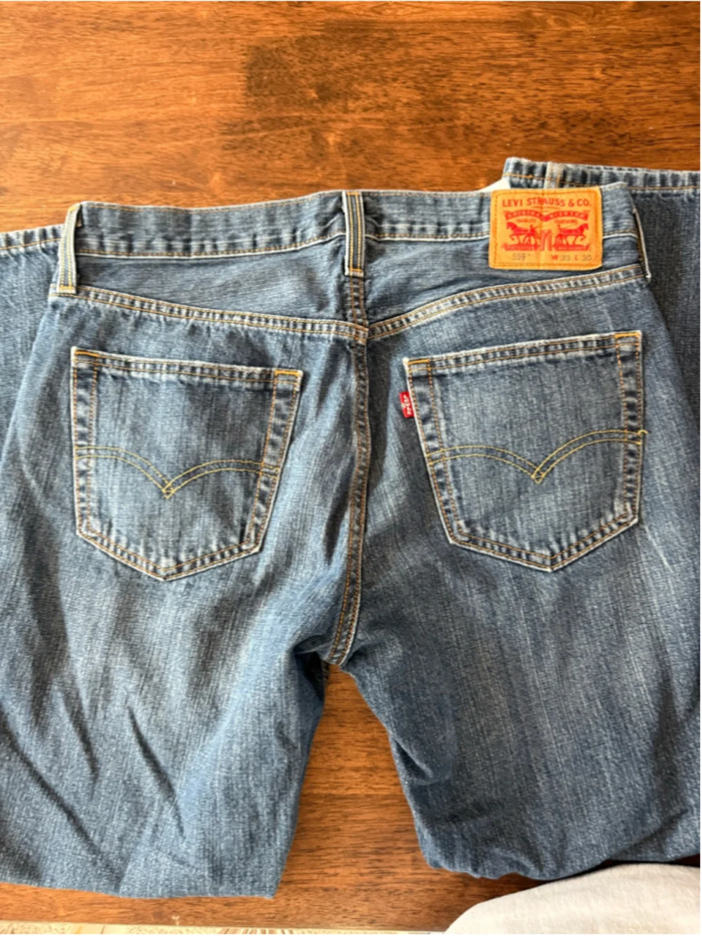 Men's Levi's 559 Straight Leg Jeans Blue Waist 33